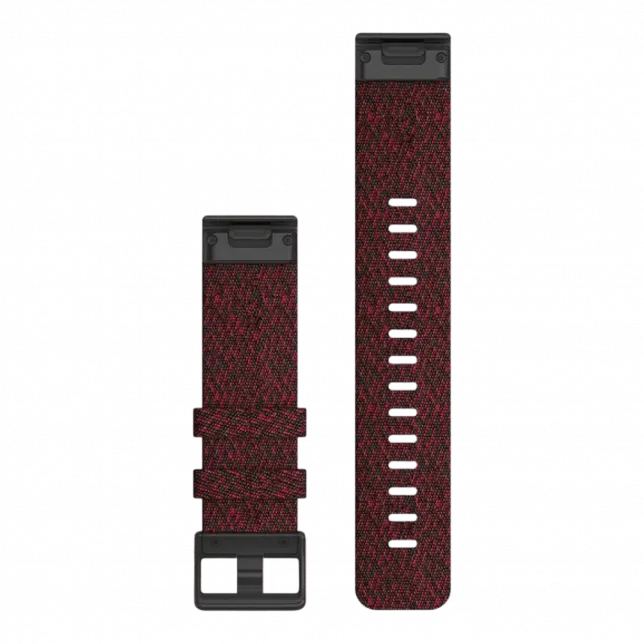 Ремінець QuickFit 22 мм, Heathered Red червоний нейлоновий