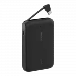 Повербанк Belkin 10000mAh 20W з інтегрованим кабелем USB-C, Black