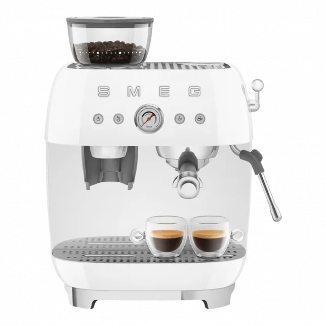 Кавомашина еспресо з кавомолкою Smeg (White)