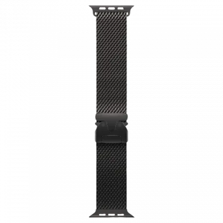 Apple Watch Ultra 3 GPS + LTE, 49mm Black Titanium Case with Black Titanium Milanese Loop - Large