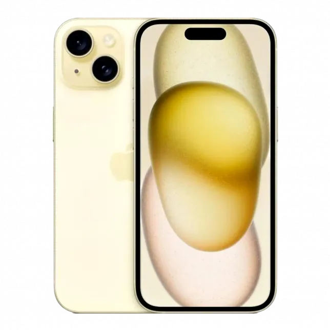 б/у Apple iPhone 15 128GB (Yellow) (Ідеальний стан)