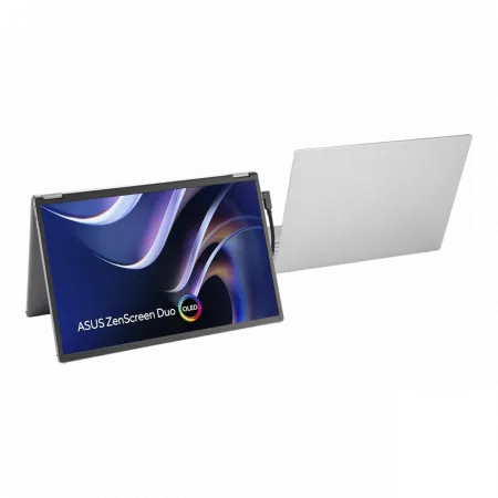 Монітор портативний Asus 2x14" ZenScreen DUO MQ149CD mHDMI, 2xUSB-C, OLED, 1920x1200, 16:10, DCI-P3 100%, HDR400, Cover