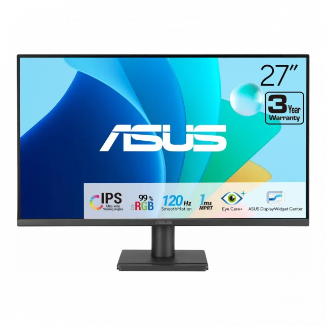 Монітор Asus 27" VA279HG D-Sub, HDMI, Audio, IPS, 120Hz, 1ms, sRGB 99%, AdaptiveSync