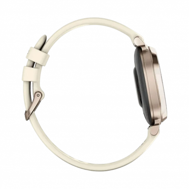 Смарт-годинник Garmin Lily 2 Sport Cream Gold з Coconut світло-бежевим силіконовим ремінцем