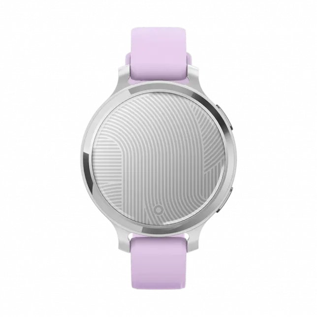 Смарт-годинник Garmin Lily 2 Active Silver з Purple Jasmine бузковим силіконовим ремінцем
