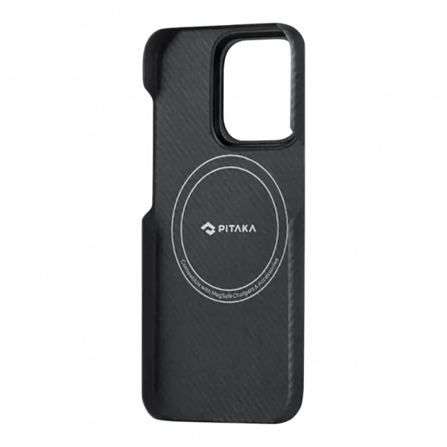 Чохол Pitaka MagEZ Case 4 Twill 600D for iPhone 15 Pro Black/Grey