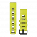 Ремінець QuickFit 26 мм, Amp Yellow/Graphite жовтий силіконовий