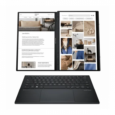 ASUS Ноутбук Zenbook Duo UX8406MA-PZ074W 14" 3K OLED, Intel Ultra 9 185H, 32GB, F2TB, UMA, Win11, Сірий