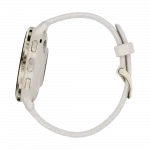 Смарт-годинник Garmin Venu 3S Soft Gold Stainless Steel Bezel з Ivory білим корпусом та силіконовим ремінцем