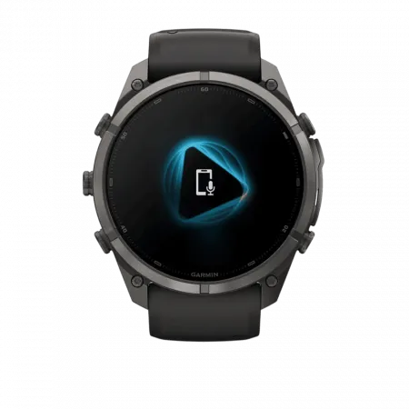 Смарт-годинник Garmin Fenix 9 Pro 51мм, Carbon Gray DLC Titanium з Black/Pebble Grey чорним/темно-сірим силіконовим ремінцем