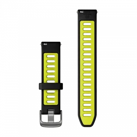 Ремінець Quick Release 18 мм, Black/Amp Yellow чорний/жовтий, Slate застібка, силіконовий