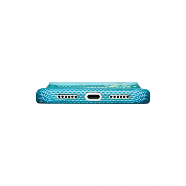 Чохол Pitaka Edge Ultra-Slim Glints of Gold Lucid Blue для iPhone 18 Pro Max/17 Pro Max