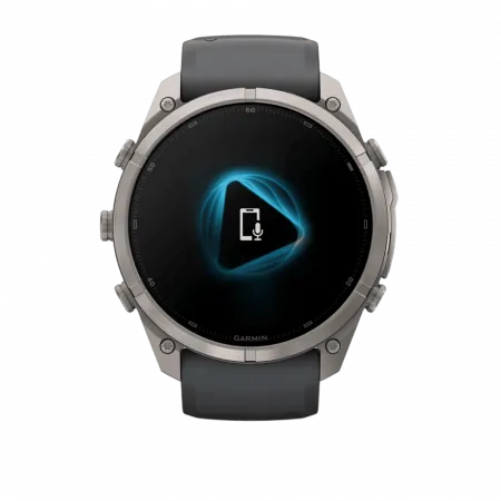 Смарт-годинник Garmin Fenix 9 Pro 51мм, Titanium з Graphite/Black темно-сірим/чорним силіконовим ремінцем
