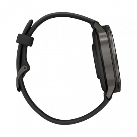Смарт-годинник Garmin Venu 4 41 мм Slate з Black чорним силіконовим ремінцем