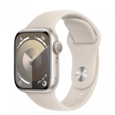 б/у Apple Watch Series 9 45mm Starlight Aluminum Case with Starlight Sport Band M/L