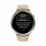 Смарт-годинник Garmin Venu 4 41 мм Lunar Gold з Bone світло-бежевим силіконовим та Light Sand бежевим шкіряним ремінцями
