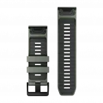 Ремінець QuickFit 26 мм, Willow/Graphite сіро-зелений силіконовий