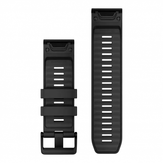 Ремінець QuickFit 26 мм, Black чорний силіконовий