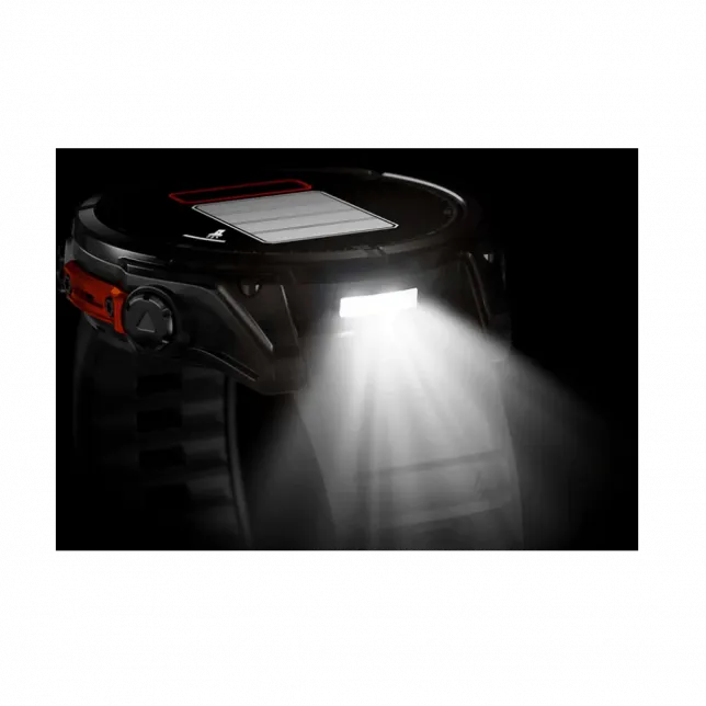 Смарт-годинник Garmin Fenix 8 47мм, AMOLED Slate Gray з Black чорним силіконовим ремінцем