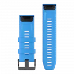 Ремінець QuickFit 26 мм, Cyan Blue блакитний силіконовий