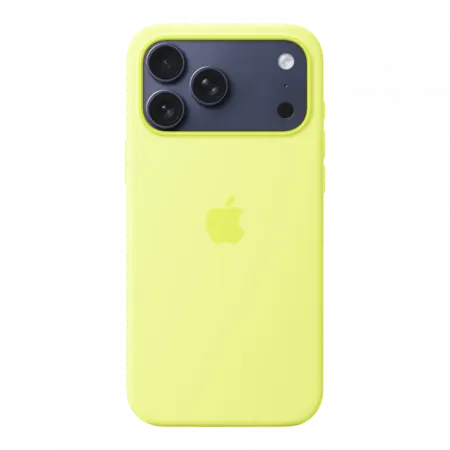 Чохол Apple Silicone Case with Magsafe для iPhone 17 Pro (Neon Yellow)