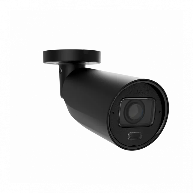 IP-камера дротова Ajax BulletCam HLVF 5 MP Black, 2.8–12 мм, PoE, True WDR, IP67, ІЧ 60 м, LED 40 м, аудіо, кут огляду 31° до 111°, вулична, чорна, 126276.217.BL1