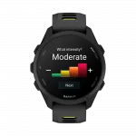 Смарт-годинник Garmin Forerunner 170 Black чорний з Black/Amp Yellow чорним/жовтим силіконовим ремінцем