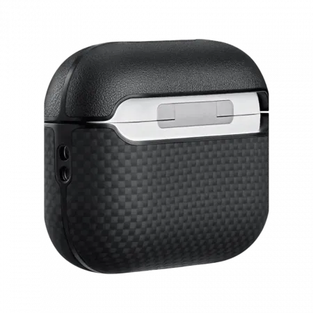 Магнітний чохол Pitaka Aramid Fiber Magnetic Case Sunset для AirPods Pro 3 Plain Black/Grey