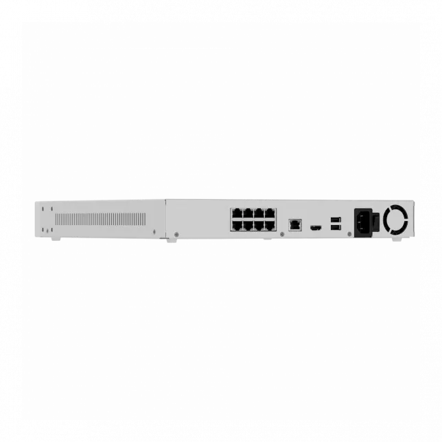 Мережевий відеореєстратор Ajax NVR H2D8PAC 8 white, HDMI 4K, 2 HDD, 8 PoE, 8 каналів, білий, 140913.122.WH1