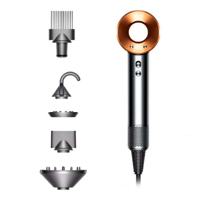 Фен для волосся Dyson Supersonic HD07 Nickel/Copper Gift Edition