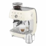 Кавомашина еспресо з кавомолкою Smeg (Cream)