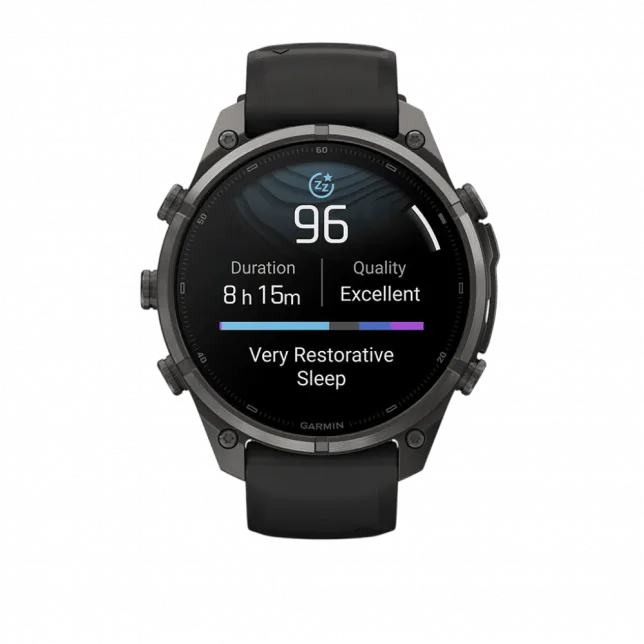 Смарт-годинник Garmin Fenix 9 Pro - inReach, 47мм Carbon Gray DLC Titanium з Black/Pebble Grey чорним/темно-сірим силіконовим ремінцем