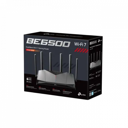 Маршрутизатор TP-LINK Archer GE400 BE6500, 3xGE LAN, 1x2.5GE LAN, 1x2.5GE WAN, 1xUSB3.0 MESH