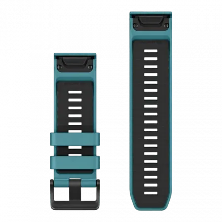 Ремінець QuickFit 26 мм, Turquoise бірюзовий силіконовий (комплект з трьох частин)