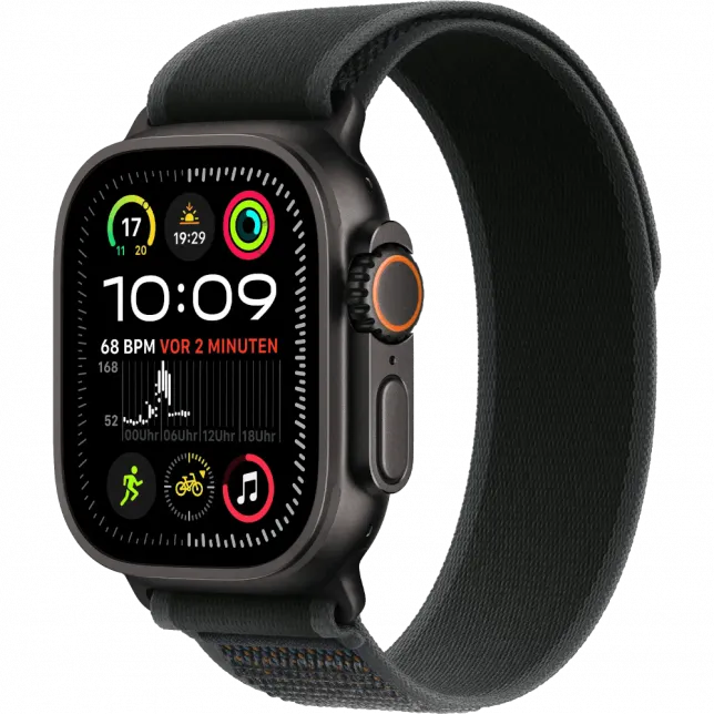 б/у Apple Watch Ultra 2 GPS + LTE 49mm Black Titanium Case with Black Trail Loop - M/L