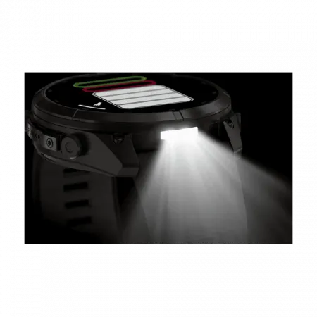 Смарт-годинник Garmin 9 51мм, Titanium з Pebble Gray темно-сірим силіконовим ремінцем