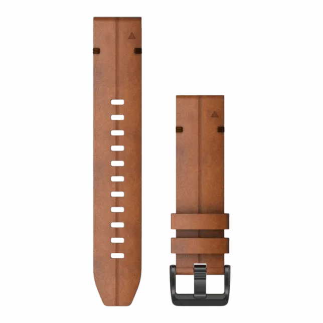 Ремінець QuickFit 22 мм, Chestnut коричневий шкіряний