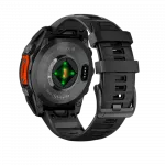 Смарт-годинник Garmin Fenix 8 47мм, AMOLED Slate Gray з Black чорним силіконовим ремінцем