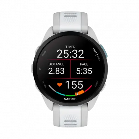 Смарт-годинник Garmin Forerunner 165 Music Mist Grey/Whitestone білий