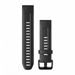 Ремінець QuickFit 20 мм, Black чорний силіконовий
