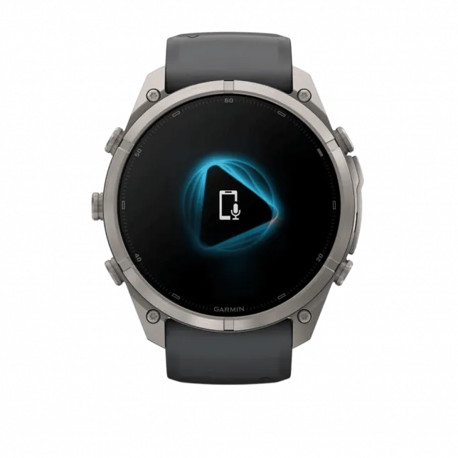 Смарт-годинник Garmin Fenix 9 Pro - inReach, 51мм Titanium з Graphite/Black темно-сірим/чорним силіконовим ремінцем