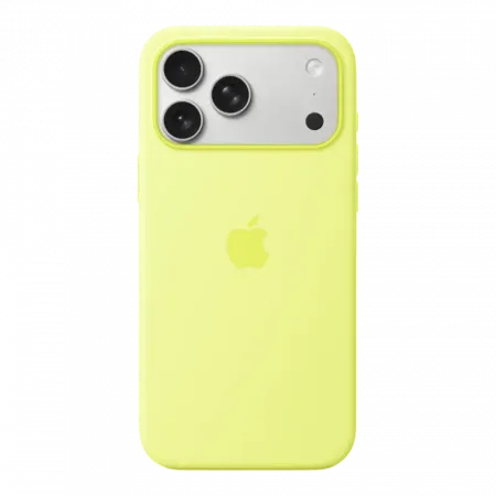 Чохол Apple Silicone Case with Magsafe для iPhone 17 Pro Max (Neon Yellow)