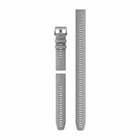 Ремінець QuickFit 22 мм, Powder Grey сірий силіконовий (комплект з трьох частин)