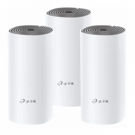 Система WiFi-Mesh TP-LINK Deco E4 AC1200, 2xFE LAN/WAN, 3мод