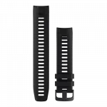  Ремінець 22 мм, (Instinct серія) Black чорний силіконовий