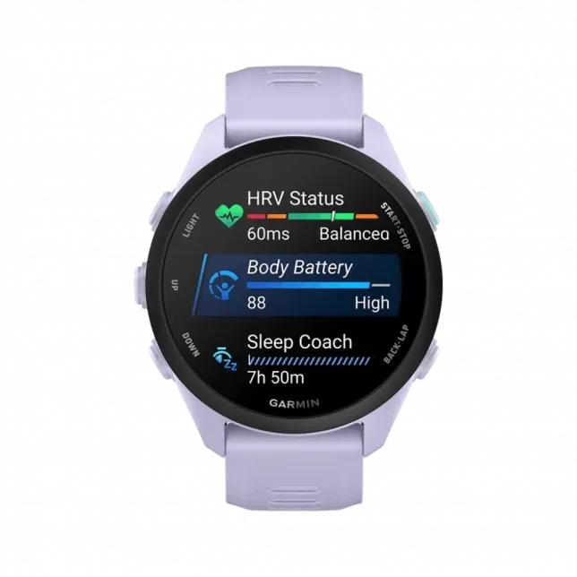 Смарт-годинник Garmin Forerunner 70 Cool Lavender з бузковим силіконовим ремінцем