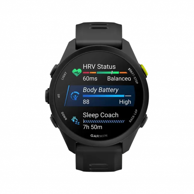 Смарт-годинник Garmin Forerunner 70 Black з чорним ремінцем