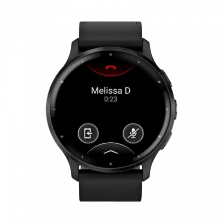 Смарт-годинник Garmin Venu 3 Slate stainless steel bezel з чорним корпусом та шкіряним ремінцем