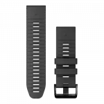 Ремінець QuickFit 26 мм, Graphite темно-сірий силіконовий