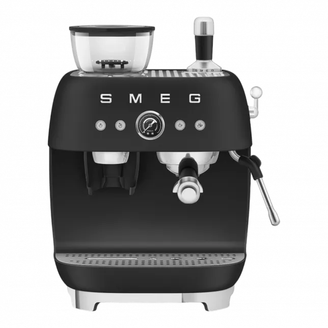Кавомашина еспресо з кавомолкою Smeg (Matt Black)